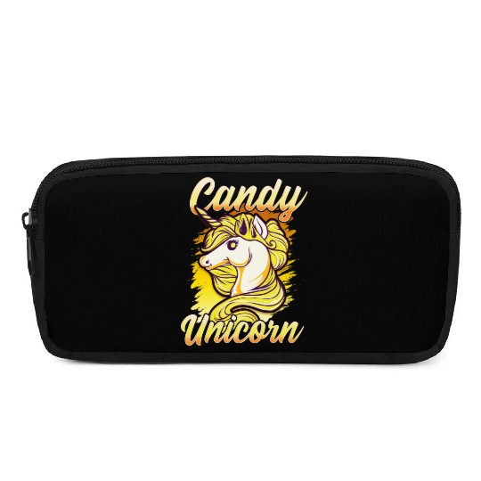 Candy Corn Unicorn Halloween Funny Candy Unicorn Pencil Cases