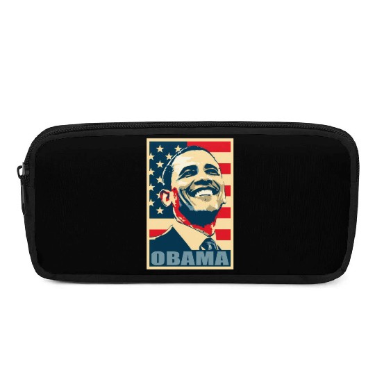 Barack Obama President 44 American Flag Happy Demo Pencil Cases