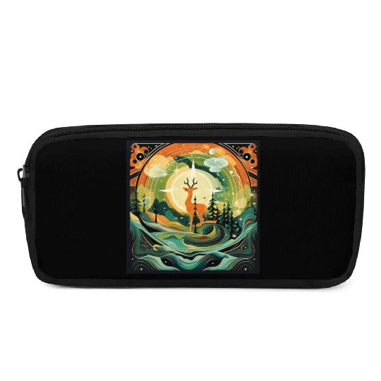 North Star Forest Deer [Surreal Aesthetic] Pencil Cases