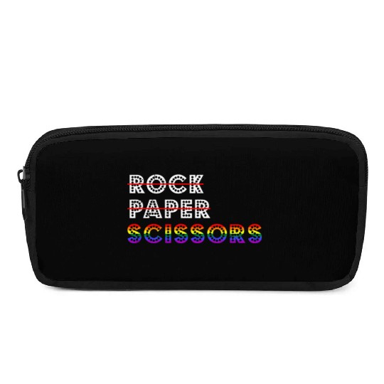 Rock Paper Scissors LGBT For Lesbians Lesbian Gay Pencil Cases