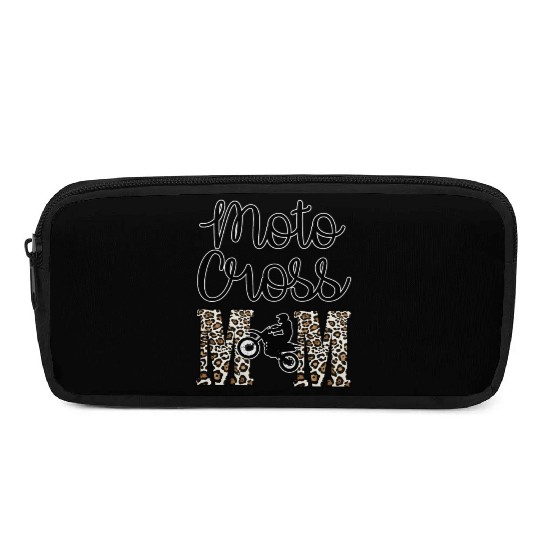 Moto X Motocross Mama Mom Racing Dirtbike Race Day Pencil Cases