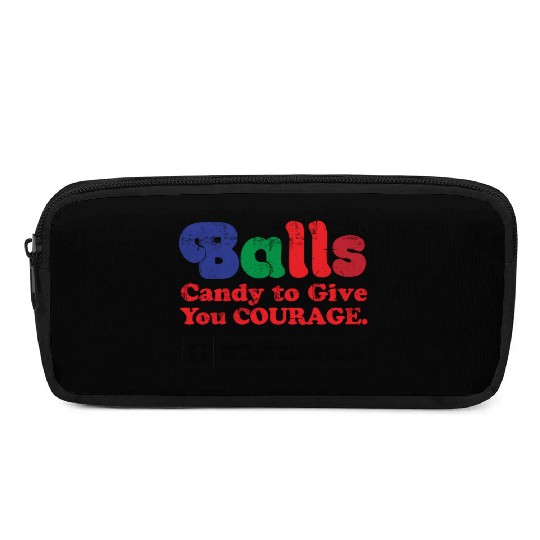 Vintage Balls Candy To Give You Courage Pencil Cases