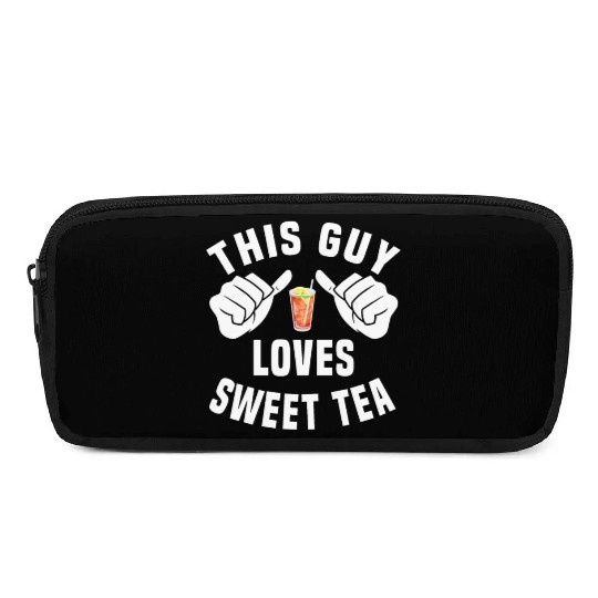 This Guy Loves Sweet Tea Pencil Cases