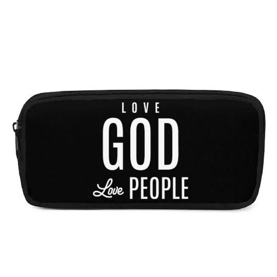 Spread Love, Embrace Faith - Love God Love People Pencil Cases