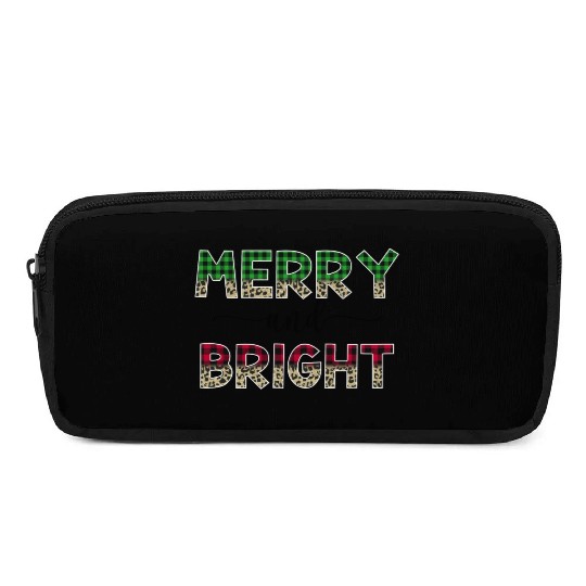 Merry and Bright Christmas Pencil Cases