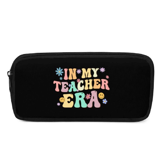 In My Teacher Era Back To School Retro Groovy Pencil Cases