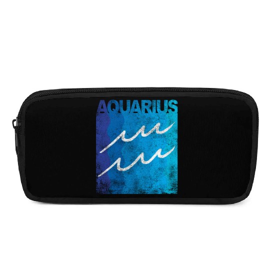 Zodiac Symbol Sign Aquarius Pencil Cases