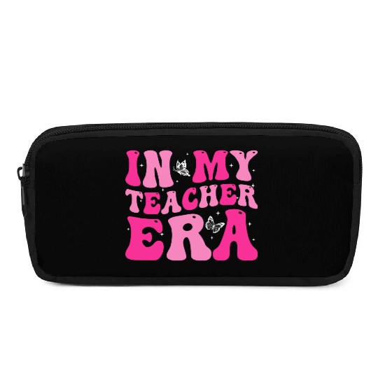 In My Teacher Era Back To School Retro Groovy Pencil Cases