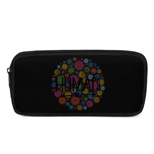 Be A Nice Human: Embrace Peace & Love Pencil Cases