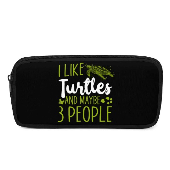Sea Turtle Tortoise I Like Turtles Pencil Cases