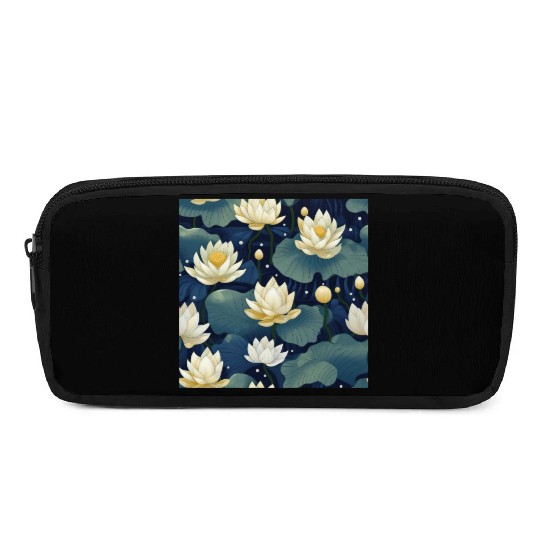 Serenity Blooms: Timeless Lotus Pattern Pencil Cases