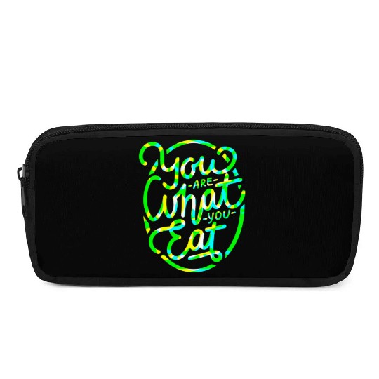 Green Healthy Food And Lifestyle Pencil Cases