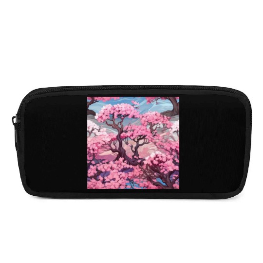 Anime Euphoria: Fantasy Cherry Blossom Dreamscape Pencil Cases