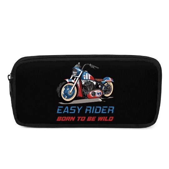 Easy Rider Motorcycle Chopper Stars and Stripes Pencil Cases