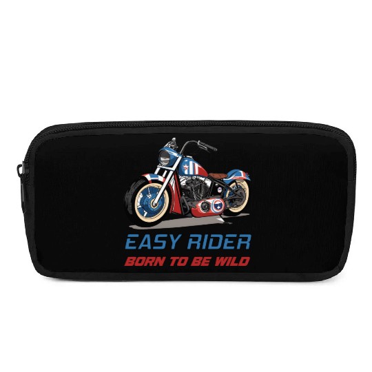 Easy Rider Motorcycle Chopper Stars and Stripes Pencil Cases