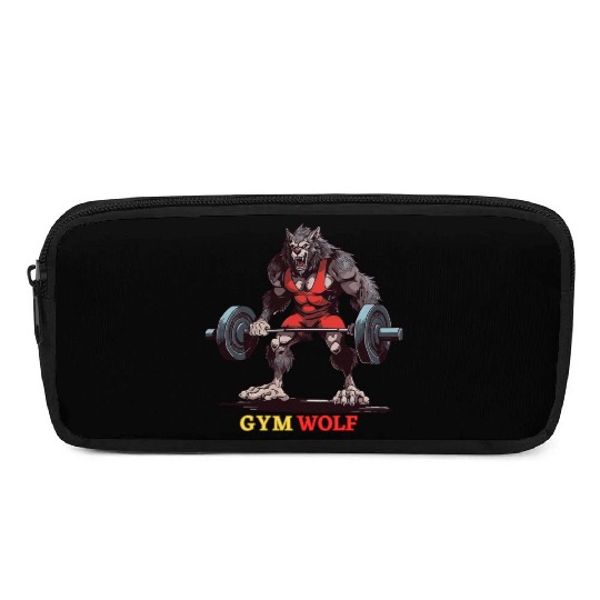 Gym Wolf Pencil Cases