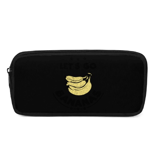 Vintage Funny Banana Let Us Go Banana Pencil Cases