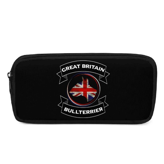 Great Britain Bull Terrier Pencil Cases