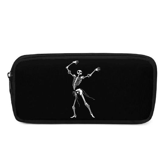 Dancing Skeleton White Pencil Cases