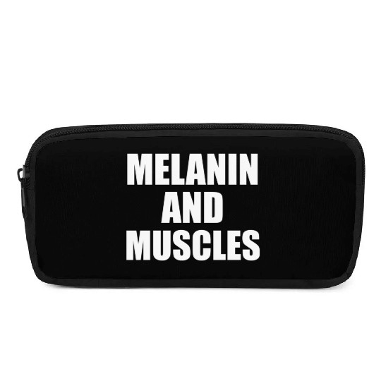 Melanin And Muscles Black Is Beautiful Workout Gym Pencil Cases