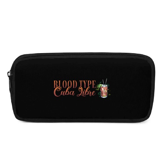 Blood Type Cuba Libre Cocktail Bartender Pencil Cases