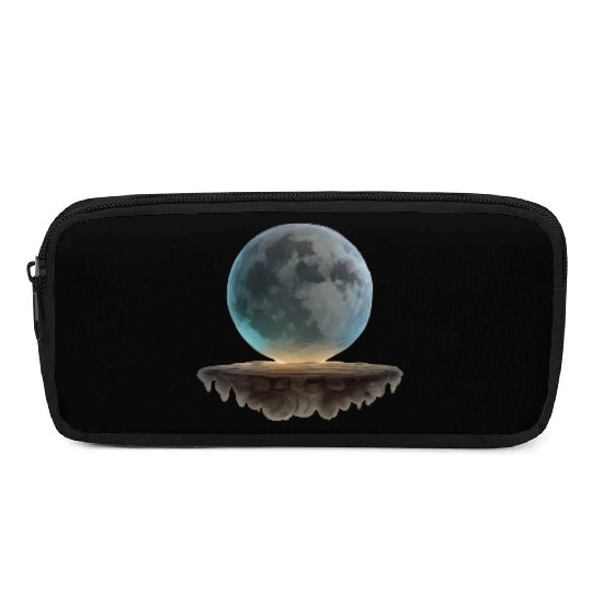 3 Dimensional (3D) Full Moon and Floating Island Pencil Cases