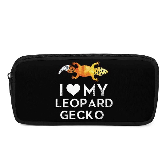 I Love My Leopard Gecko Pencil Cases