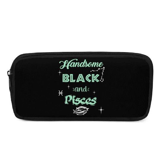 Handsome Black Pisces Pencil Cases