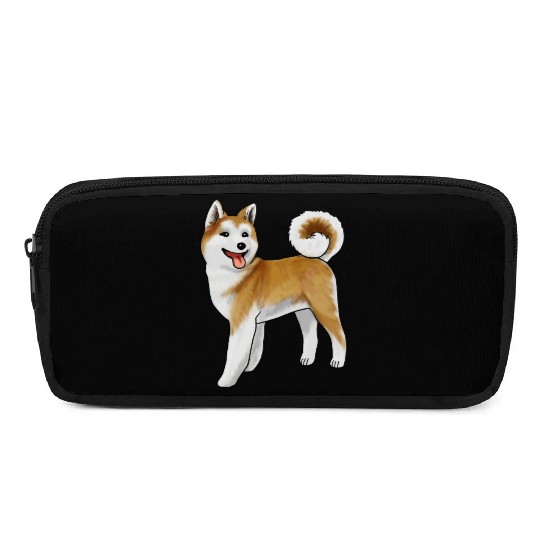 Akita Light Faced Tan Pencil Cases