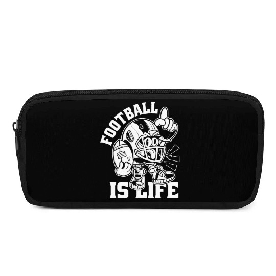 Football Is Life American Football Lover Game Day Pencil Cases