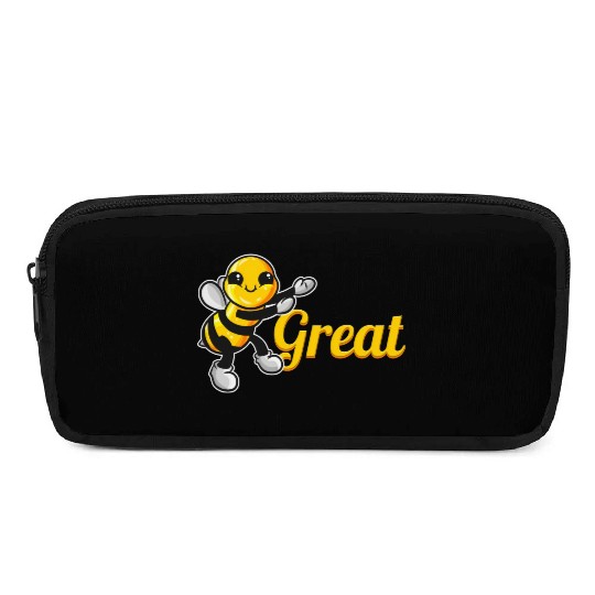 The Cute Bee Says Be Great The Bee Pencil Cases