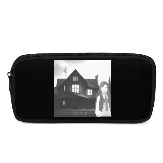 Is a haunted house??? (Black and white version) Pencil Cases