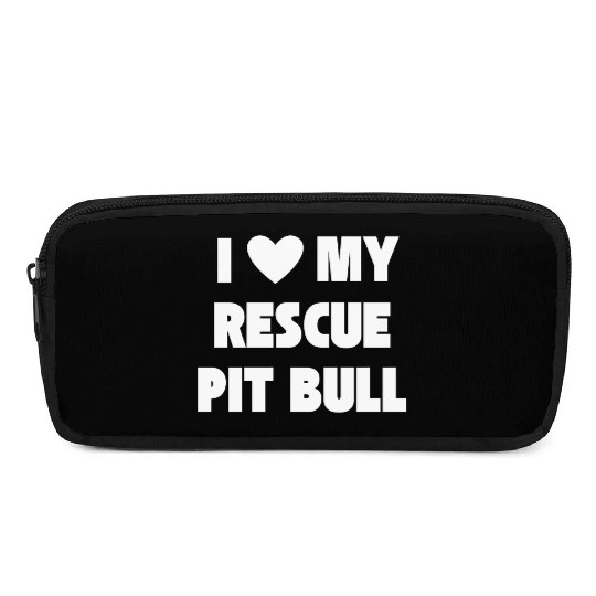 I Love My Rescue Pit Bull | Pitbull Advocacy Pencil Cases
