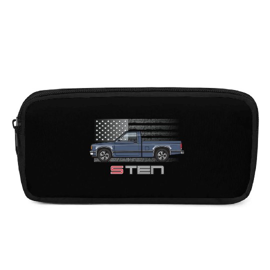 Usa Blue Grey Pencil Cases