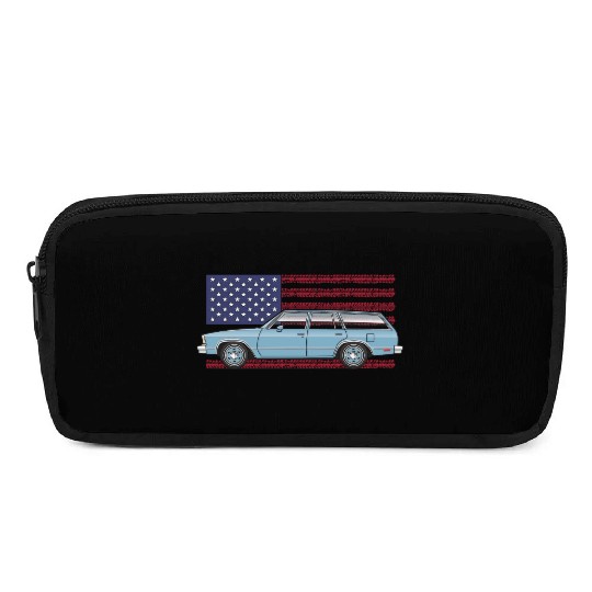 Usa Light Blue Pencil Cases