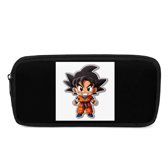 Goku Sticker Happy Bold Colors art toy style Pencil Cases