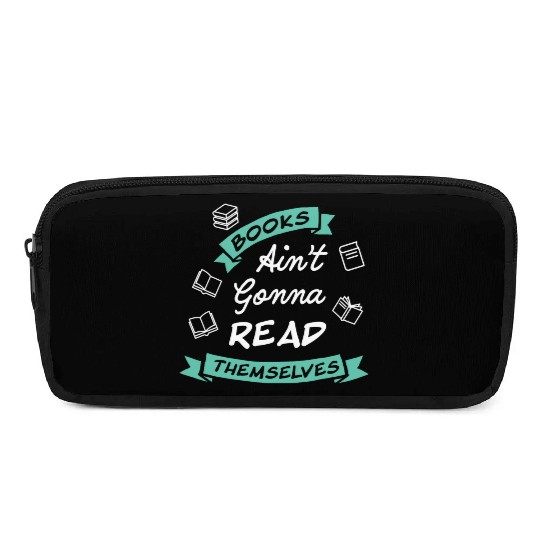 Funny Reading Teacher Bookworm Bookstore Book Pencil Cases