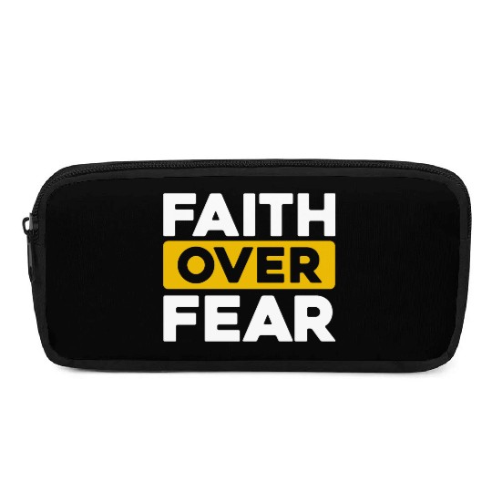 Faith Over Fear Love Jesus Christian Christmas Pencil Cases