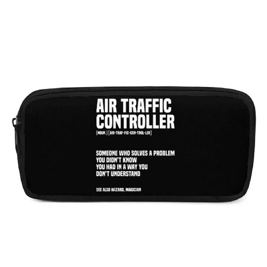 Funny Air Traffic Controller An Airplane Runway Pencil Cases