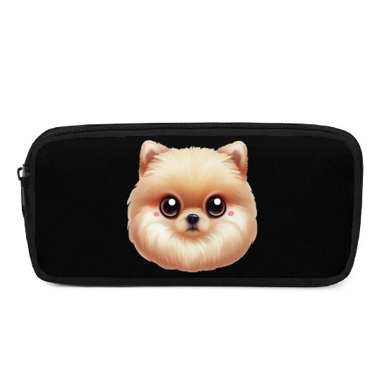 Playful Pomeranian Artwork Pencil Cases