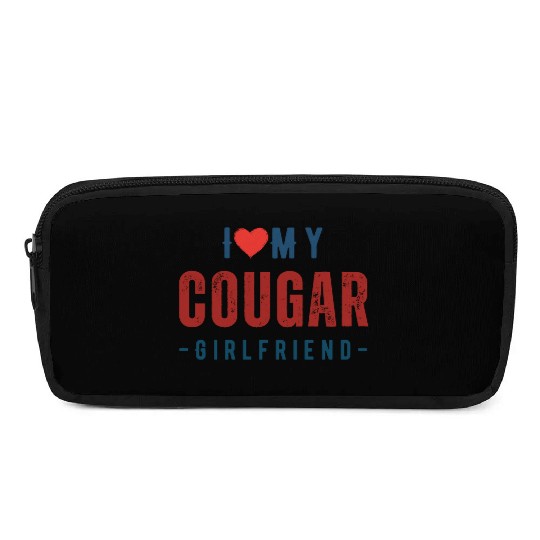 I Heart My GF I Love My Cougar Girlfriend Pencil Cases