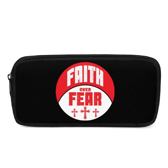 Faith Over Fear Love Jesus Christian Christmas Pencil Cases