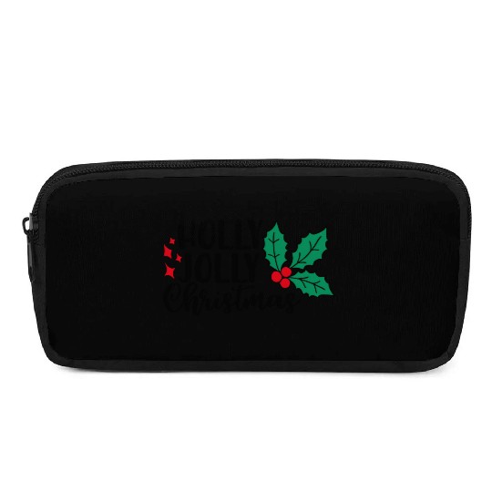 Holly Jolly Christmas Pencil Cases