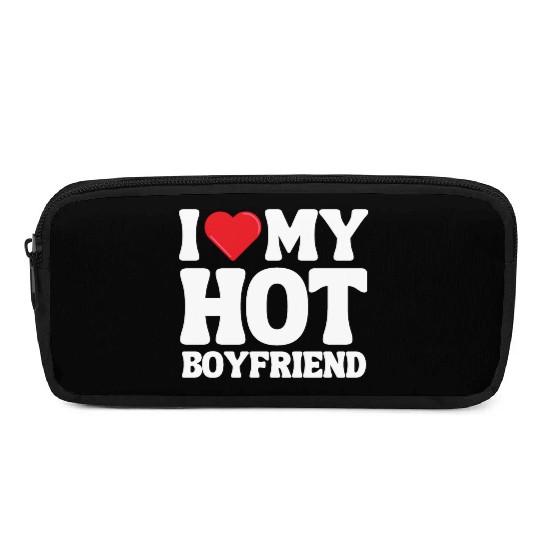 I Love My Boyfriend Pencil Cases