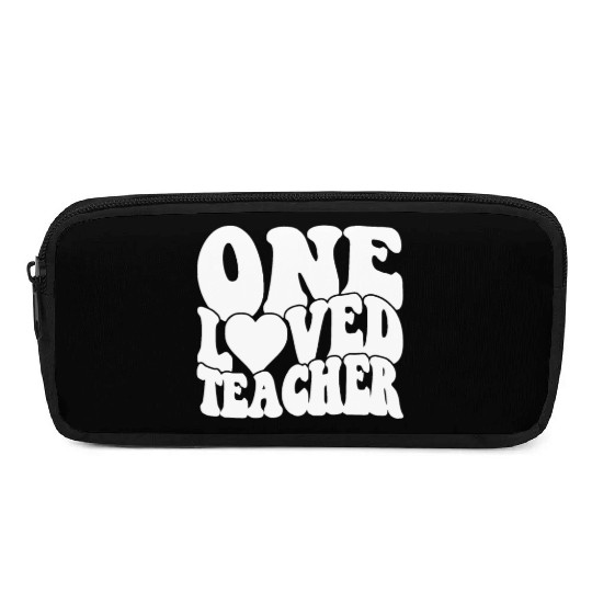 Retro Groovy Teacher Valentines Dayxoxo loverlove Pencil Cases