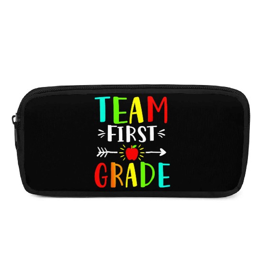 Team First Grade Student Teacher Team Funny Back Pencil Cases