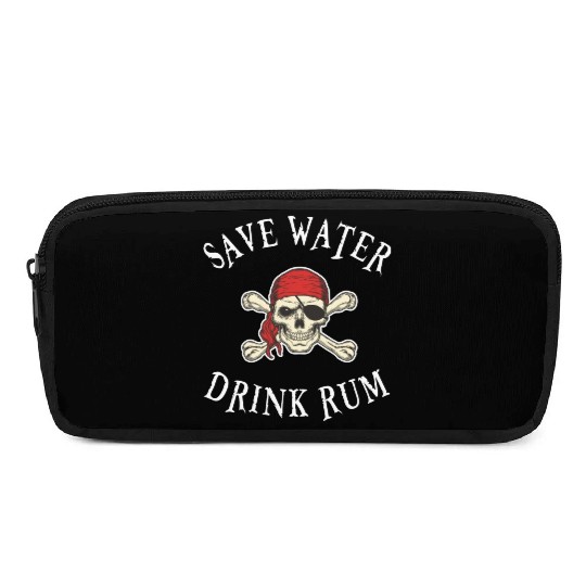 Save Water Drink Rum Pencil Cases
