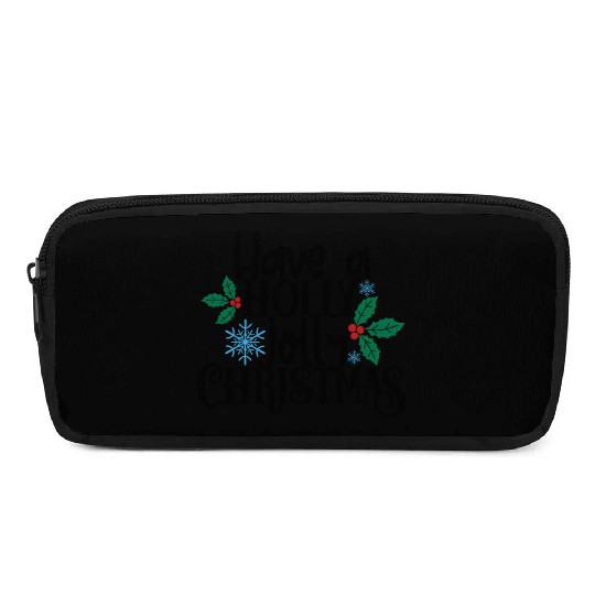 Holly Jolly Christmas Pencil Cases