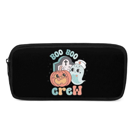 Boo Boo Crew Nurse Funny Ghost Women Halloween Pencil Cases