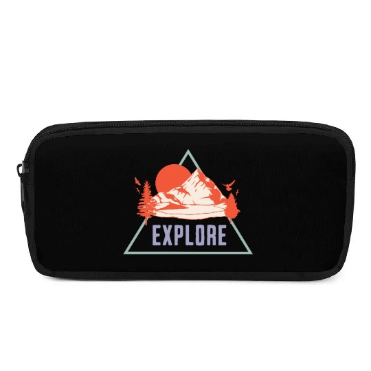 Explore Nature Lover Mountain Graphic Pencil Cases